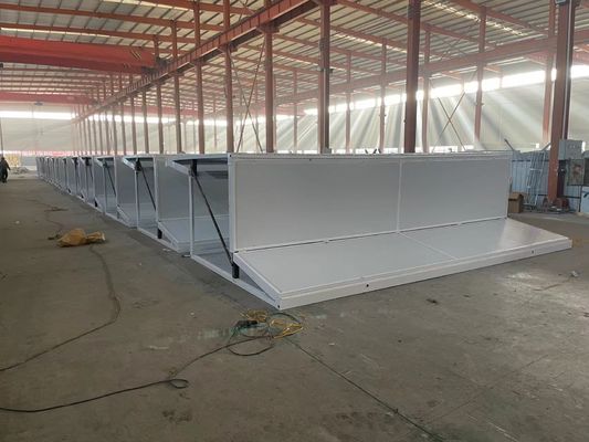 20ft 40ft Prefab складывающихся контейнерных домов с Q235/Q345 легкой стальной структуры рамы