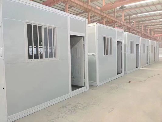 20ft 40ft Prefab складывающихся контейнерных домов с Q235/Q345 легкой стальной структуры рамы
