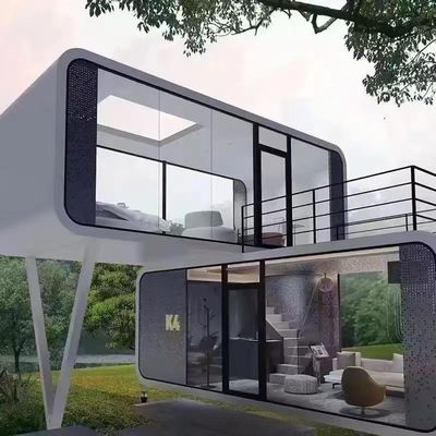 Гостиничный миниатюрный умный космический капсульный дом с стеной с бутербродом из каменной шерсти