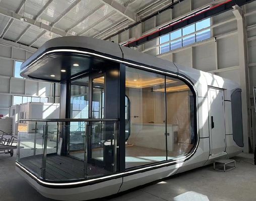 38 M2 Модель E7 Солнечный дом капсулы Модульные дома с 2 спальнями / кухней / ванной