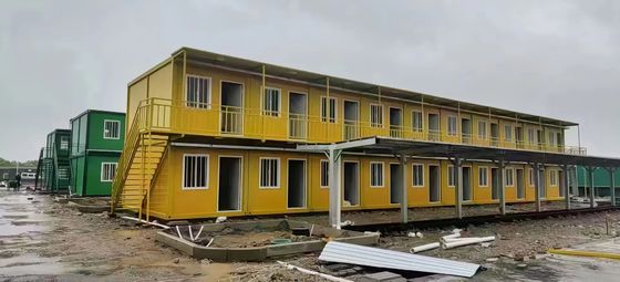 Эффективно собрать контейнерный дом с PVC-площадкой на полу Легкая установка Доступная цена