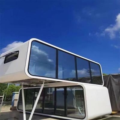 Ресторан Apple Cabin Prefab House с стенкой из резной доски и материалами, устойчивыми к погодным условиям